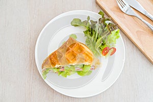 waffle ham cheese sandwich