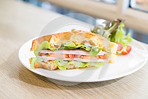 waffle ham cheese sandwich