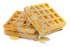 Waffle, honey