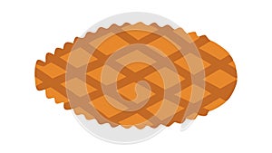 Waffle Iron Pattern, Breakfast Culinary Design, vector design Generative AI
