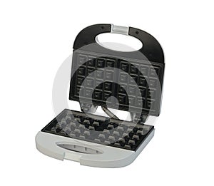 Waffle maker machine isolated on white