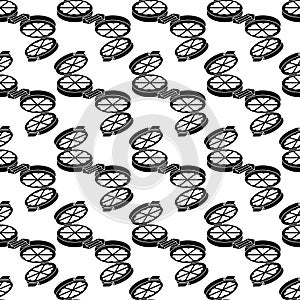 Waffle maker pattern seamless vector