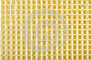 Waffle texture closeup