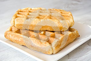 Waffles with sugar