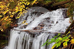 Wagner Falls in Autumn - Alger County Michigan