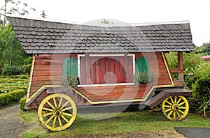 Wagon at the German Museum at Frutillar, Chile