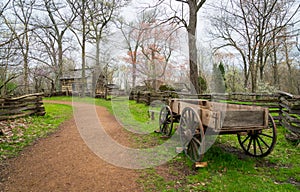 A Wagon at Lincoln Boyhood National Memorial, Indiana photo