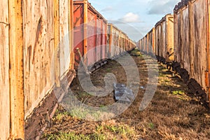Wagon of a moor train