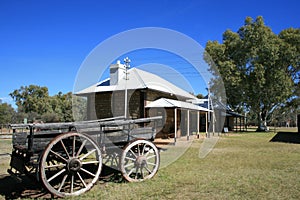 Wagon Outside Old Telegraph Station