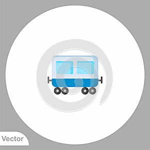 Wagon vector icon sign symbol