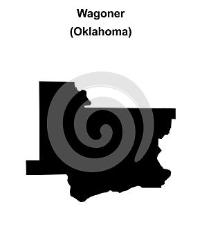 Wagoner outline map