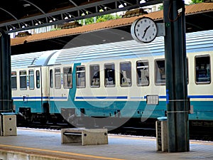 Wagons in a station