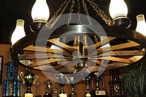 Wagonwheel Chandelier photo