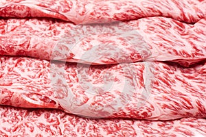 Wagyu beef marbled meat
