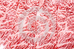 Wagyu beef marbled meat photo