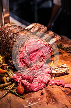 Wagyu beef roast prime rib