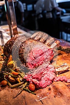 Wagyu beef roast prime rib