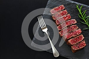 Wagyu beef steak, Japanese food photo