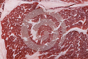 Wagyu beef steak marbling