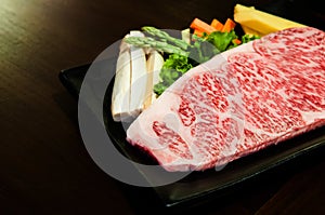 Wagyu beef striploin steak