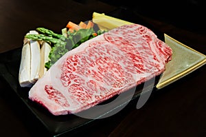 Wagyu beef striploin steak