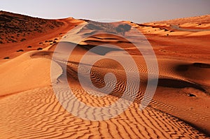 Wahiba Desert in Oman photo