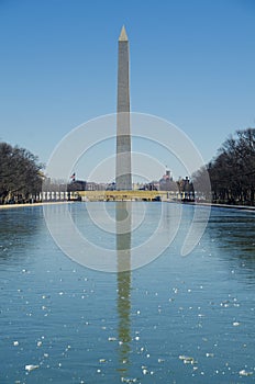Wahington Monument reflected in the pool