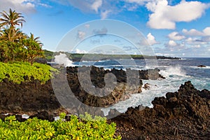 Wai`anapanapa Coastline in the early spring