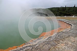 Wai-O-Tapu Champagne pool in Rotorua, New Zealand