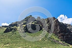 Waianae Mountain Range in West Oahu, Hawaii