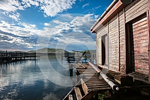 Waikawa habour. Sea in southern coast south island Newzealnd