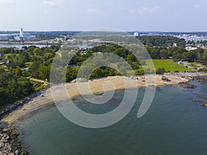 Winter Island aerial view, Salem, MA, USA