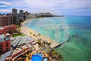 Waikiki Beach and Diamond Head