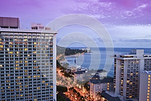 Waikiki beach in Honolulu, Hawaii