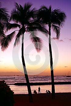 Waikiki beach. Honolulu, Oahu. Hawaii.