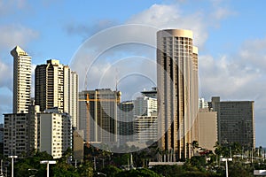 Waikiki city skyline