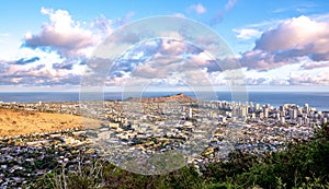 Waikiki and Diamond Head from Tantalus lookout