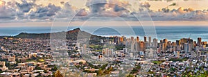 Waikiki and Diamond Head from Tantalus lookout