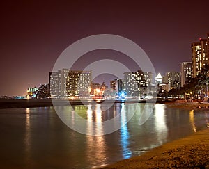 Waikiki at night