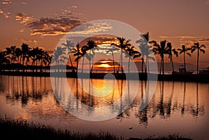Waikoloa Sunset at Anaeho'omalu Bay