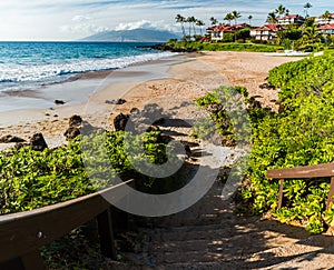 The Wailea Beach Path Leading to Ulua Beach, Maui photo