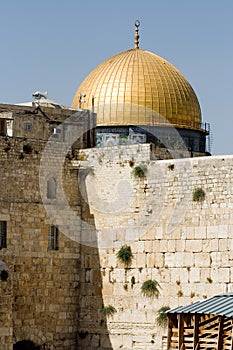 Wailing Wall and Dome of the Rock