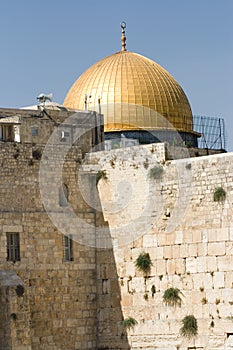 Wailing Wall and Dome of the Rock