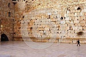 Wailing Wall Empty in Jerusalem