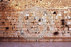 Wailing Wall Empty in Jerusalem