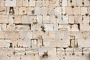 Wailing Wall Kotel, Western Wall useful for background. Jerusalem, Israel.