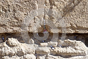 The Wailing Wall is part of the ancient wall around the western slope of the Temple Mount in the Old City of Jerusalem