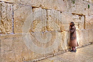 Wailing Wall Praying, Jerusalem Israel