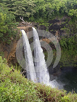 Wailua Falls, Island of Kauai, Hawaii, United States