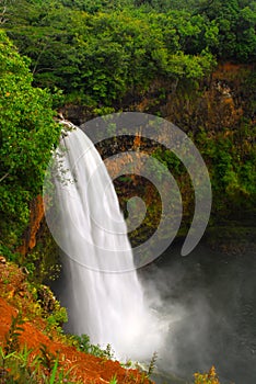 Wailua falls in Kauai Hawaii photo